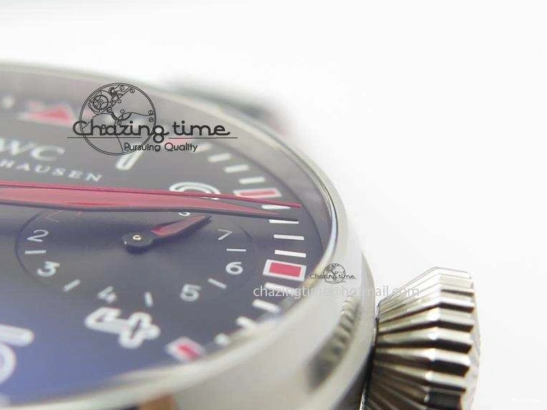 MIROTIME 0509 RelaxedFit Big Pilot Real PR IW500435 “Muhammad Ali” ZF Best Edition On Black Leather Strap A 7295